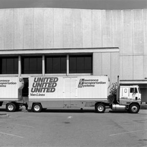 United Van Lines moving truck outside the Berglund Center.