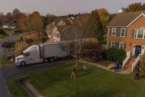 Moving company moving truck