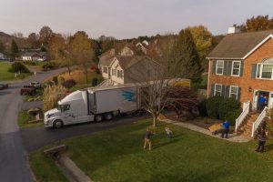 Moving company moving truck